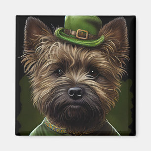 Íman Cairn Terrier cão na Rua.