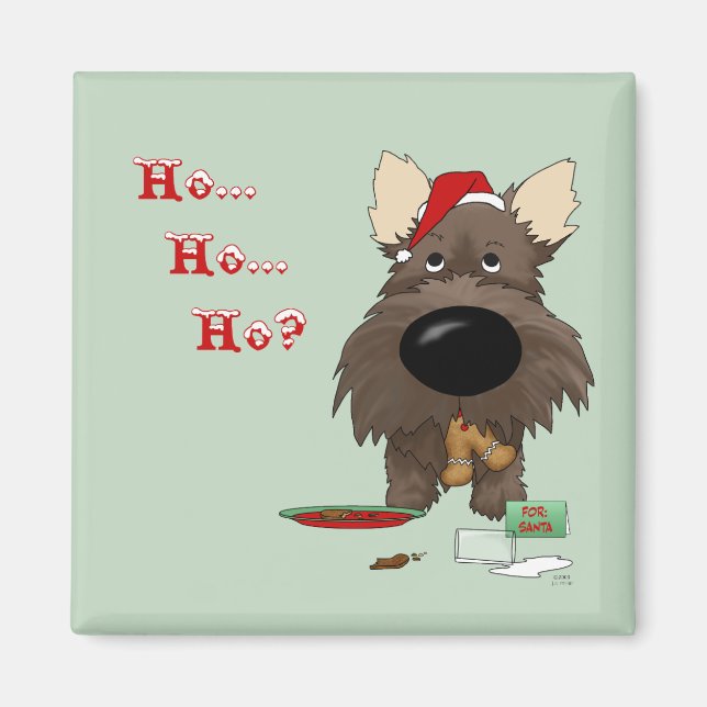 Íman Cairn Terrier Christmas (Frente)
