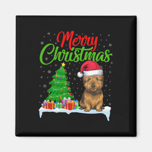 Íman Cairn Terrier Dog Árvore de Natal Luz Engraçada Xm