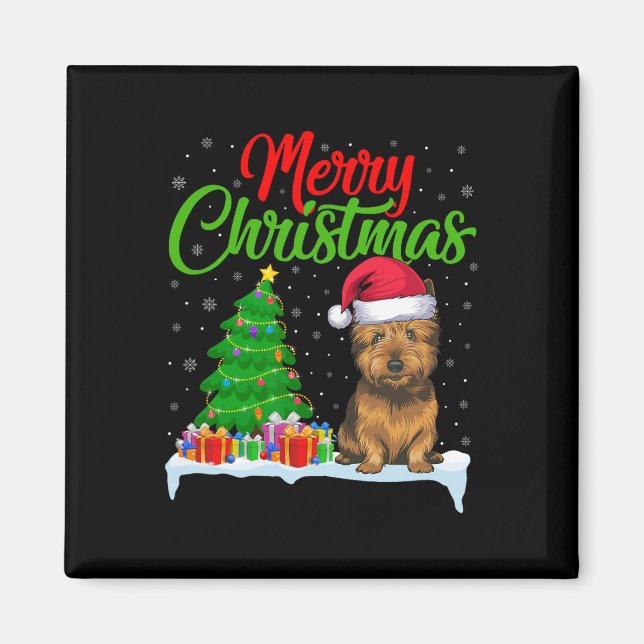 Íman Cairn Terrier Dog Árvore de Natal Luz Engraçada Xm (Frente)