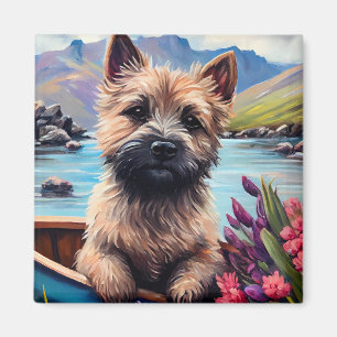 Íman Cairn Terrier em um remo: Uma aventura cênica