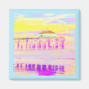 Íman Cais Califórnia de Manhattan Beach nos Pastels