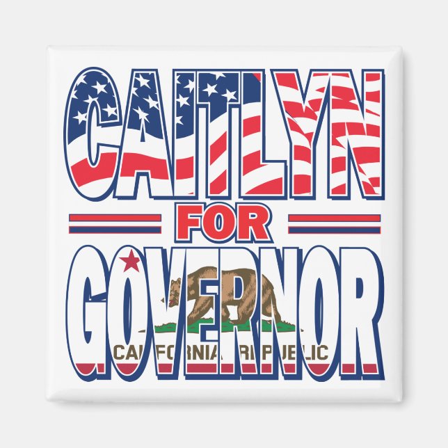 Íman Caitlyn-for-GOV (Frente)
