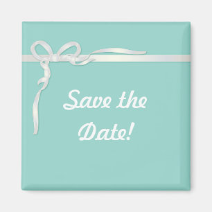 Íman Caixa de Joias Azul de Robin com Fita Branca