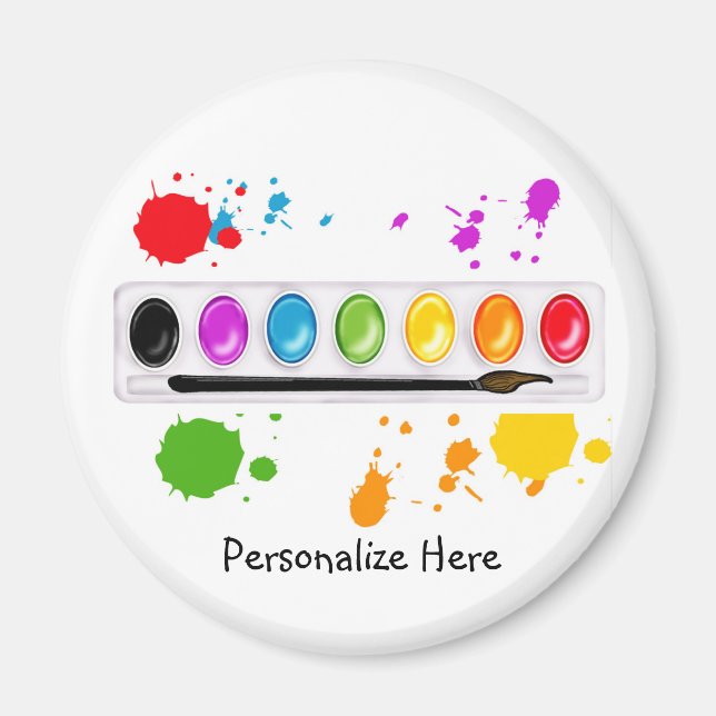 Íman caixa de tinta com decapantes (Frente)