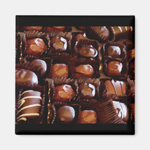 Íman Caixa dos chocolates, doces de chocolate