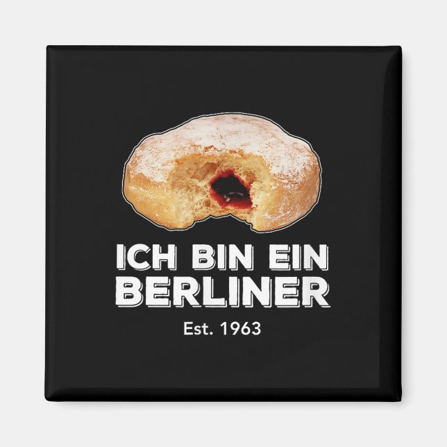 Íman Caixa Ich Ein Berliner Speech Jelly Rosquinha Wall (Frente)
