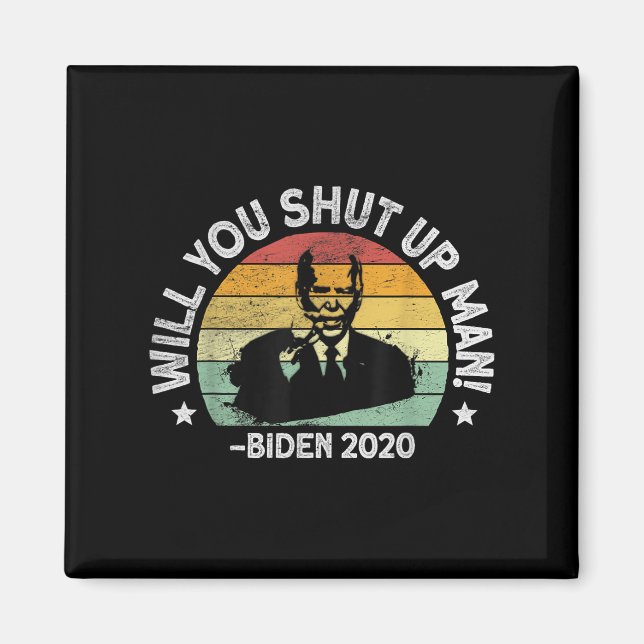 Íman Cala-Te, Homem - Trump Biden Debate 2020 Qu (Frente)