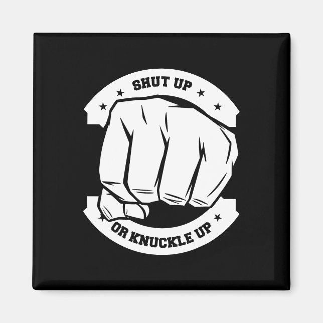 Íman Cala-Te Ou Arranca-Te - Bare Knuckle Boxing (Frente)