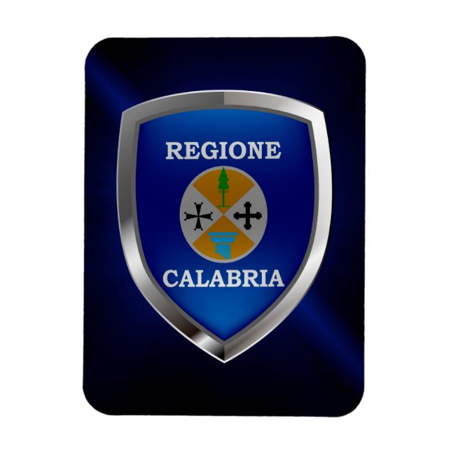 Íman Calábria - Emblema metálico (Vertical)