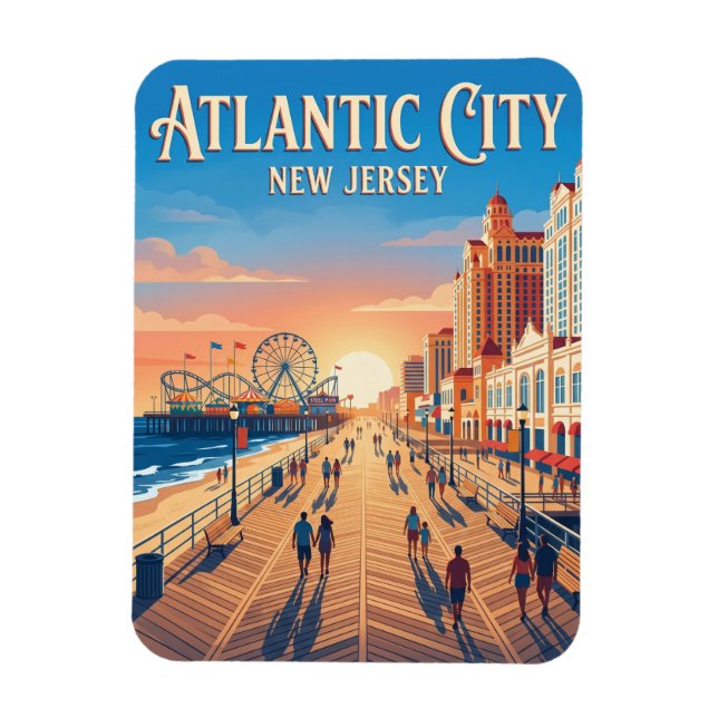 Íman Calçada de Atlantic City EUA (Vertical)