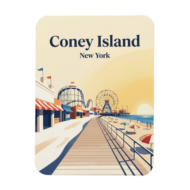 Íman Calçada de Coney Island EUA (Vertical)