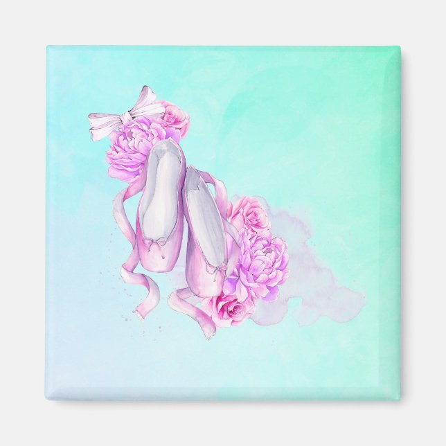 Íman Calçados cor-de-água rosa com pedreiros e Arcos (Frente)