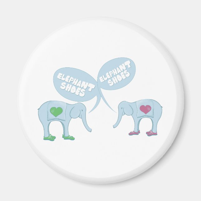 Íman Calçados elefantes (Frente)