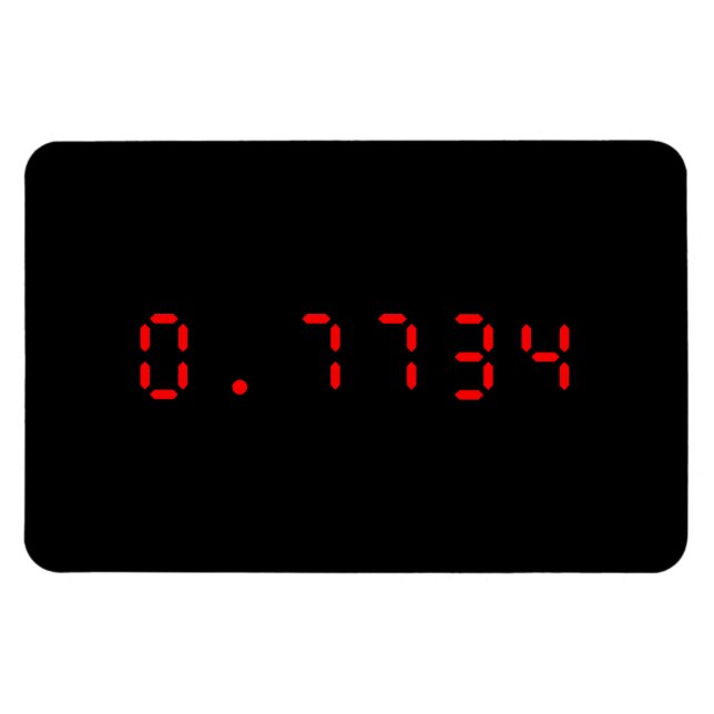 Íman Calculadora de LED Hello | 0,7734 (Horizontal)