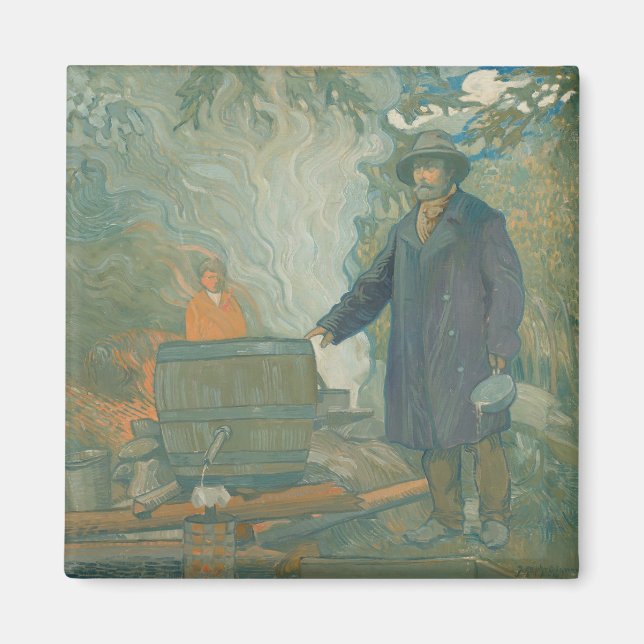 Íman Caldeira Branca de Moonshiners Florestais (Frente)