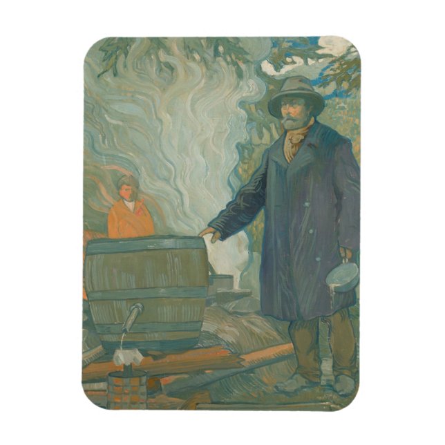 Íman Caldeira Branca de Moonshiners Florestais (Vertical)