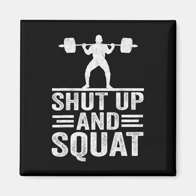 Íman Cale-Se E Esmague O Trabalho Engraçado Gym Bodybui (Frente)