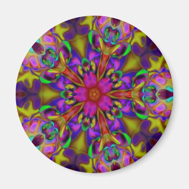 Íman Caleidoscópio Apofílise Arte Fractal - II (Frente)