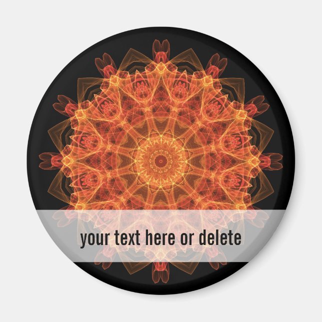 Íman Caleidoscópio de flor (Frente)