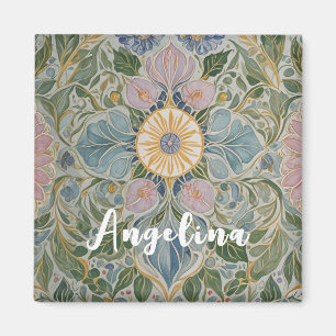 Íman Caleidoscópio Floral Personalizado