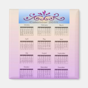Íman Calendário 2011 Magnet