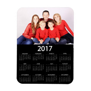 Íman Calendário 2017 moderno da foto