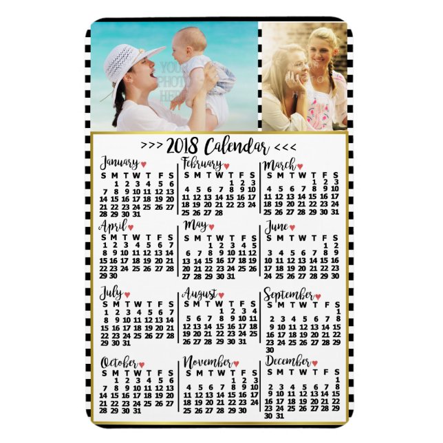 Íman Calendário 2018 (Consulte Descrição para Nova Vers (Vertical)