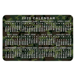 Íman Calendário 2020 (Consulte Descrição de Nova Versão