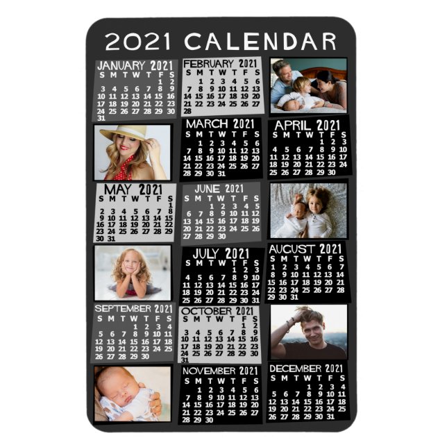 Íman Calendário 2021 (Consulte Descrição de Nova Versão (Vertical)