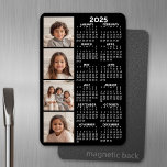 Íman Calendário 2023 com 4 Colagem de Fotos - preto<br><div class="desc">Uma colagem de 4 fotos com um calendário. Um item divertido para o Ano Novo. Adicionar 4 fotos quadradas a este design.</div>