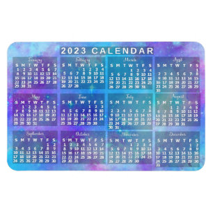 Íman Calendário 2023 (Consulte Descrição da Versão Mais