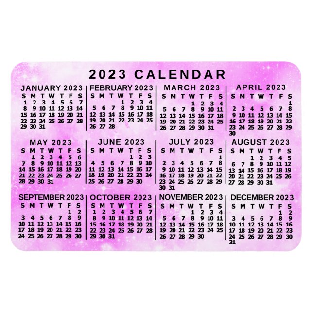 Íman Calendário 2023 (Consulte Descrição da Versão Mais (Horizontal)