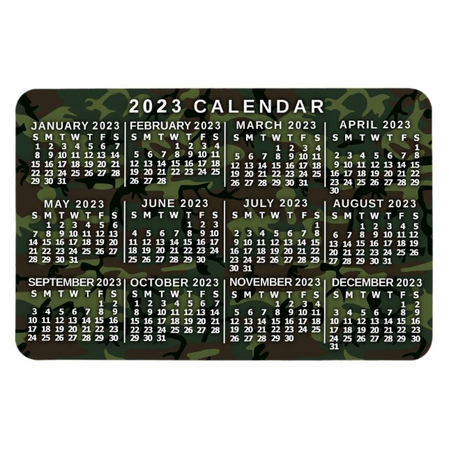 Íman Calendário 2023 (Consulte Descrição da Versão Mais (Horizontal)