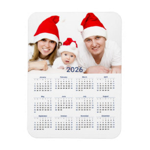 Íman Calendário 2026 com Foto