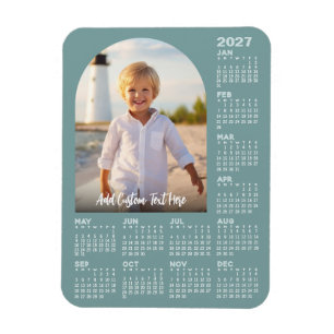 Íman Calendário 2027 com Foto - Arco Moderno