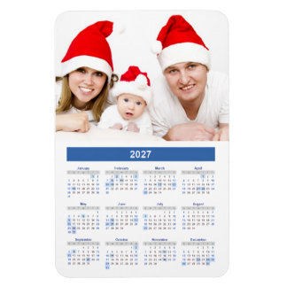 Íman Calendário 2027 com Foto Personalizada