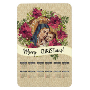 Íman Calendário abençoado da Virgem Maria religioso