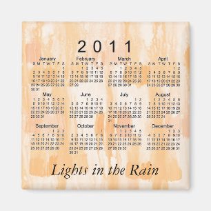 Íman Calendário Abstrato Mini 2011
