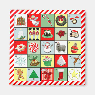 Íman Calendário Antecipado de Natal