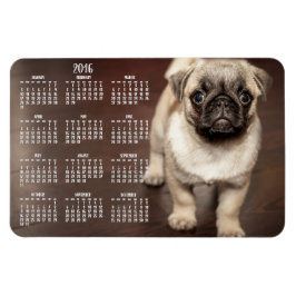 Íman Calendário de cães 2016 Foto grande Magnet 4x6