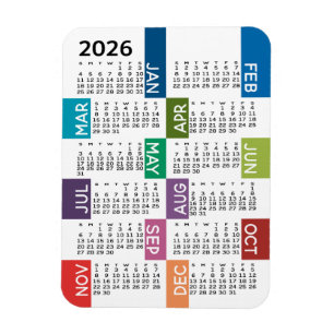 Íman Calendário de Exibição de Ano de Cheio 2022 - d