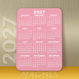 Íman Calendário de Exibição de Ano de Cheio 2022 - M