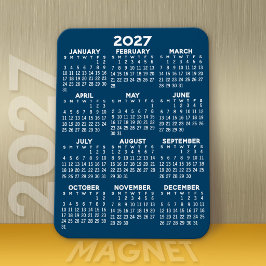 Íman Calendário de Exibição de Ano de Cheio 2023 - Míni