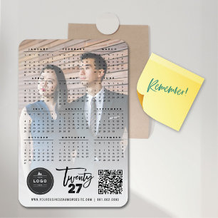 Íman Calendário de Férias de Foto com Moderna Letra de