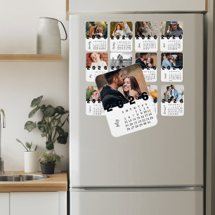 Íman Calendário de Fotos Modernas Minimalistas de Julho