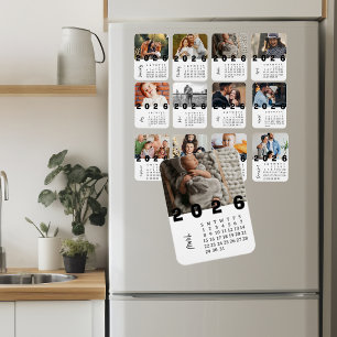 Íman Calendário de Fotos Modernas Minimalistas de Março