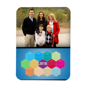 Íman Calendário de Fotos Moderno 2018