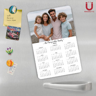 Íman Calendário de Fotos Personalizadas Moderno 2026