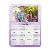 Calendário de Fotos Personalizado 2022 Ímã Mini
